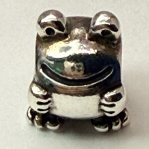 Pandora Frog Charm 🐸 ALE 925 Sterling Silver Threaded Core